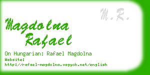 magdolna rafael business card